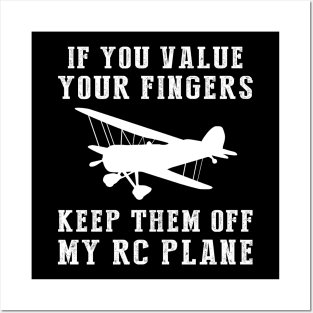 Fly High on Humor - Keep Off My RC-Plane Funny Tee & Hoodie! Posters and Art